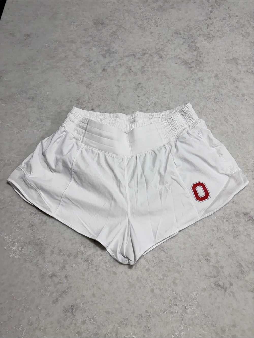 Lululemon Ohio State Buckeyes Hotty Hot Shorts - White / Size 10